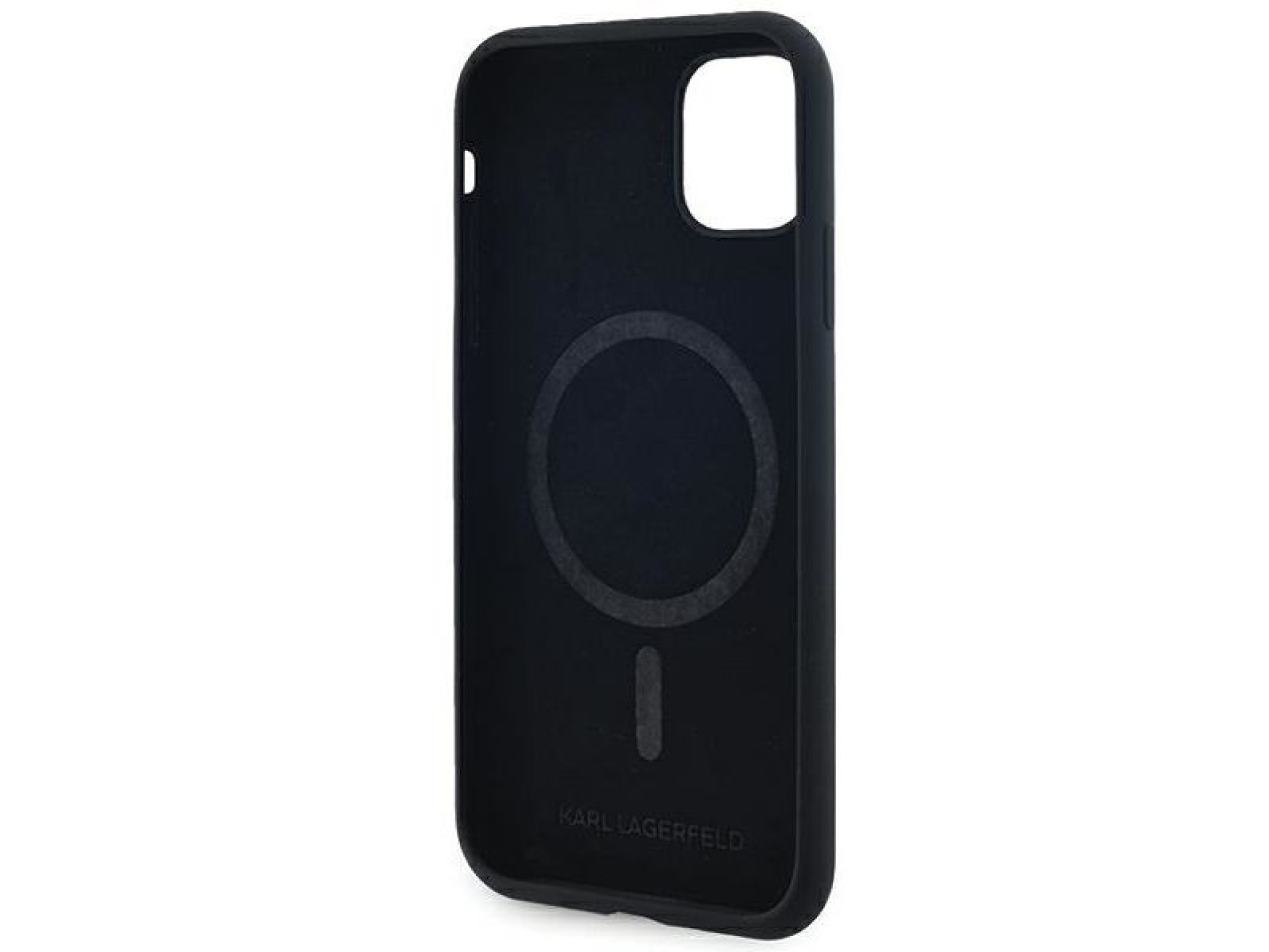 Funda de silicona Karl&Choupette MagSafe de Karl Lagerfeld para iPhone 11 / Xr - negra
