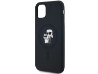 Funda de silicona Karl&Choupette MagSafe de Karl Lagerfeld para iPhone 11 / Xr - negra Funda de silicona Karl&Choupette MagSafe de Karl Lagerfeld para iPhone 11 / Xr - negra