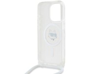 Karl Lagerfeld IML Choupette Head&Cord MagSafe case for iPhone 15 Pro Max - transparent Karl Lagerfeld IML Choupette Head&Cord MagSafe case for iPhone 15 Pro Max - transparent