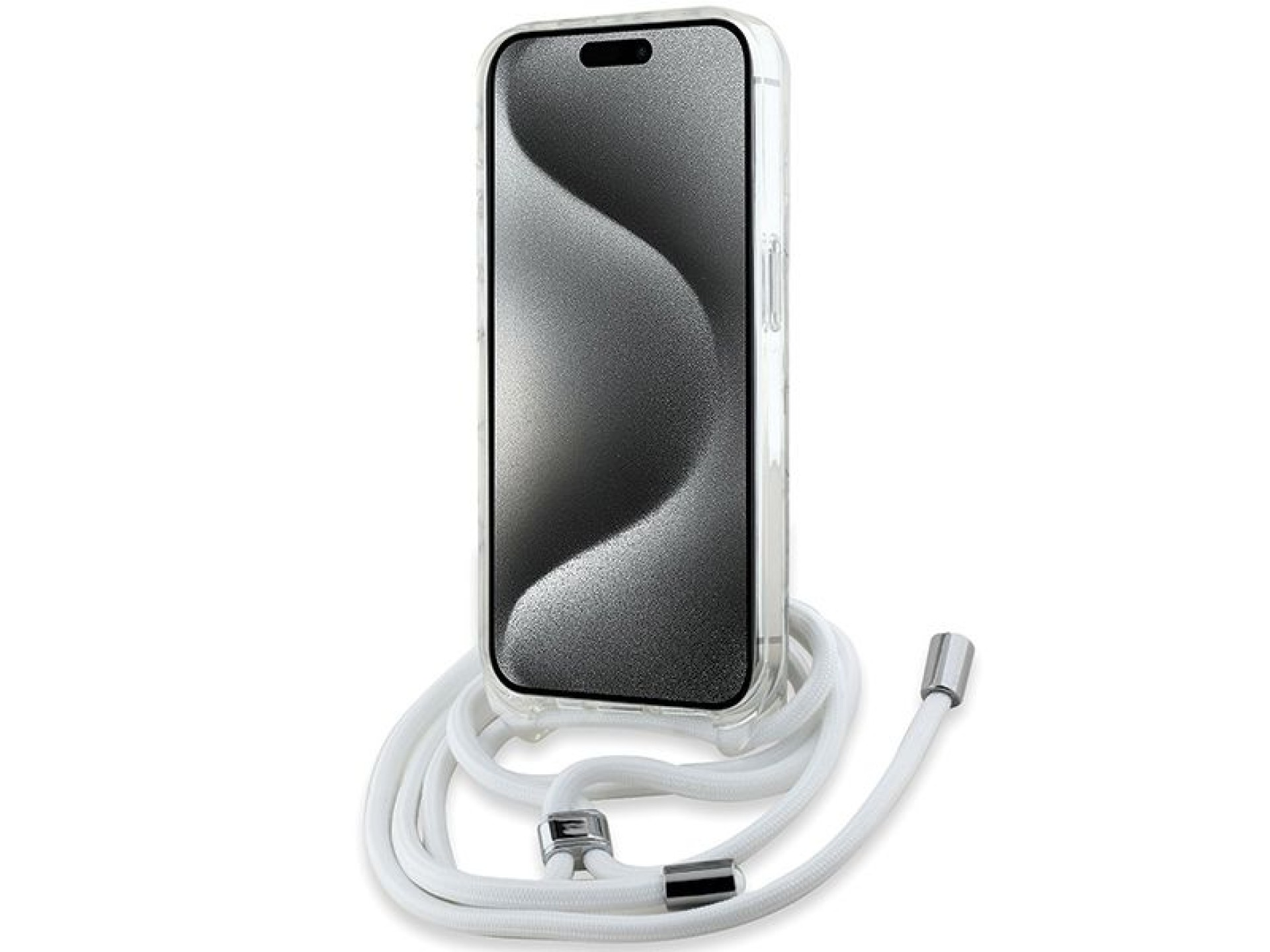Karl Lagerfeld IML Choupette Head&Cord MagSafe case for iPhone 15 Pro Max - transparent