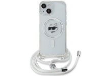 Capa Karl Lagerfeld IML Choupette Head&Cord MagSafe para iPhone 15/14/13 - transparente Capa Karl Lagerfeld IML Choupette Head&Cord MagSafe para iPhone 15/14/13 - transparente