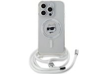 Karl Lagerfeld IML Choupette Head&Cord MagSafe case for iPhone 15 Pro Max - transparent Karl Lagerfeld IML Choupette Head&Cord MagSafe case for iPhone 15 Pro Max - transparent