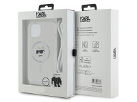 Capa Karl Lagerfeld IML Choupette Head&Cord MagSafe para iPhone 15/14/13 - transparente Capa Karl Lagerfeld IML Choupette Head&Cord MagSafe para iPhone 15/14/13 - transparente