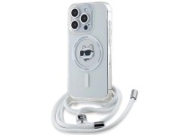 Karl Lagerfeld IML Choupette Head&Cord MagSafe case for iPhone 15 Pro Max - transparent Karl Lagerfeld IML Choupette Head&Cord MagSafe case for iPhone 15 Pro Max - transparent