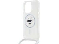 Karl Lagerfeld IML Choupette Head&Cord MagSafe case for iPhone 15 Pro Max - transparent Karl Lagerfeld IML Choupette Head&Cord MagSafe case for iPhone 15 Pro Max - transparent