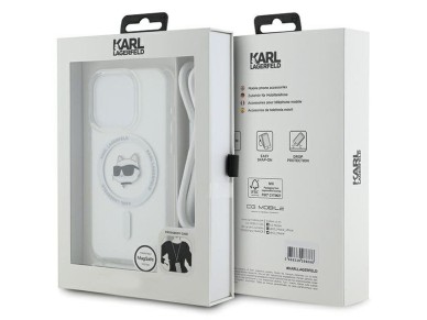 Funda Karl Lagerfeld IML Choupette Head&Cord MagSafe para iPhone 15 Pro Max - transparente Funda Karl Lagerfeld IML Choupette Head&Cord MagSafe para iPhone 15 Pro Max - transparente