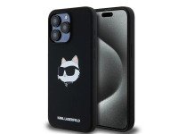 Capa MagSafe de silicone com a cabeça Choupette de Karl Lagerfeld para iPhone 15 Pro Max - preta Capa MagSafe de silicone com a cabeça Choupette de Karl Lagerfeld para iPhone 15 Pro Max - preta