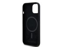 Funda de silicona Karl&Choupette MagSafe de Karl Lagerfeld para iPhone 15 Plus / 14 Plus - negra