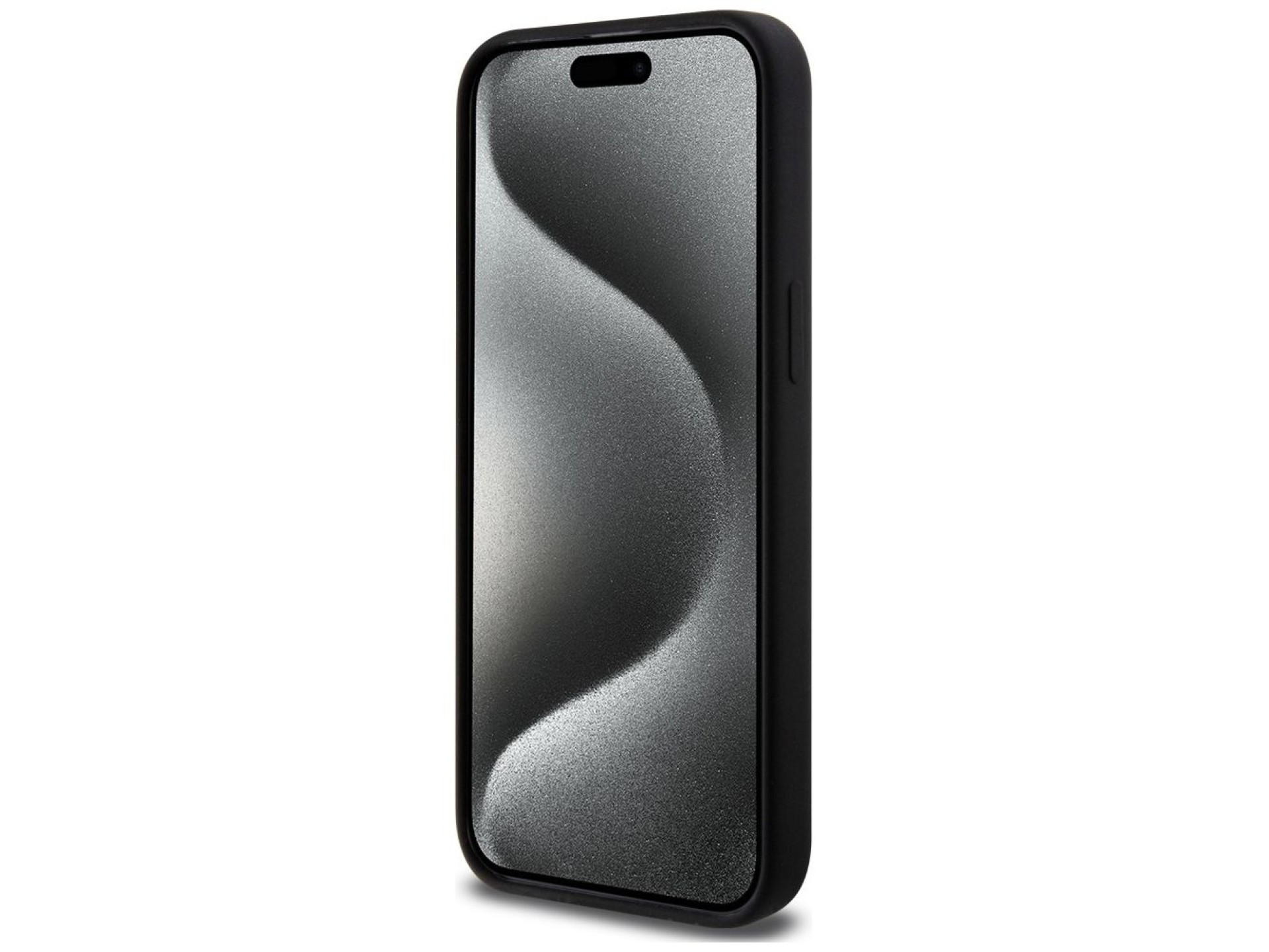Capa MagSafe Karl Lagerfeld Silicone Karl&Choupette Ring para iPhone 15 Pro Max - preta