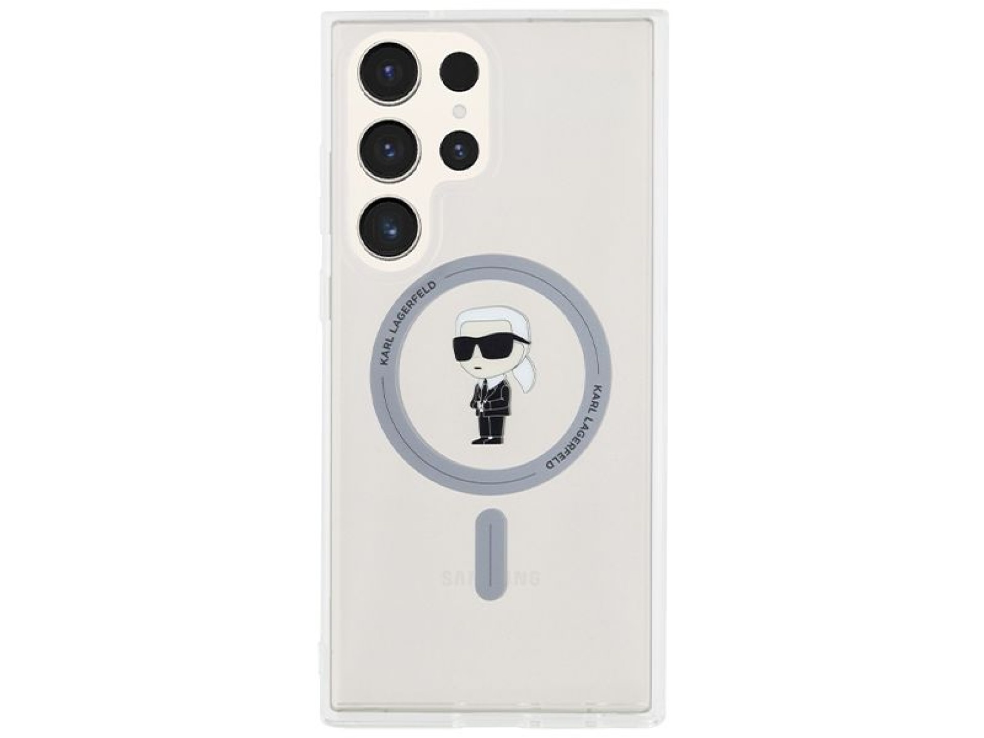 Funda Karl Lagerfeld IML Ikonik MagSafe para Samsung Galaxy S24 Ultra - transparente