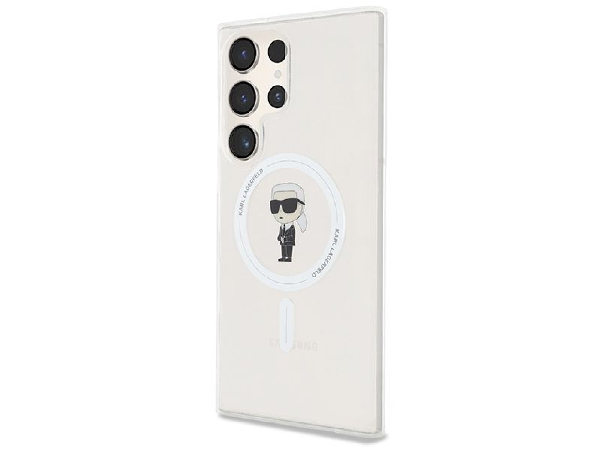 Funda Karl Lagerfeld IML Ikonik MagSafe para Samsung Galaxy S24 Ultra - transparente