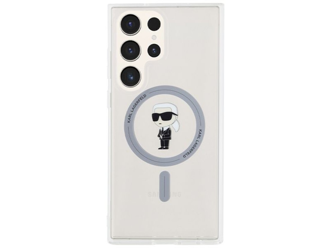 Funda Karl Lagerfeld IML Ikonik MagSafe para Samsung Galaxy S24 Ultra - transparente