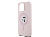 Capa MagSafe Karl Lagerfeld Silicone Karl&Choupette Ring para iPhone 15 Pro Max - Rosa Capa MagSafe Karl Lagerfeld Silicone Karl&Choupette Ring para iPhone 15 Pro Max - Rosa