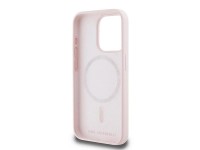 Capa de silicone Karl Lagerfeld Karl&Choupette MagSafe para iPhone 15 Pro Max - Rosa Capa de silicone Karl Lagerfeld Karl&Choupette MagSafe para iPhone 15 Pro Max - Rosa