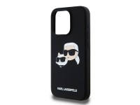 Capa Karl Lagerfeld de silicone Karl&Choupette MagSafe para iPhone 15 Pro Max - preta Capa Karl Lagerfeld de silicone Karl&Choupette MagSafe para iPhone 15 Pro Max - preta