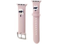 Pulseira Karl Lagerfeld 3D em borracha com as cabeças de Karl e Choupette para Apple Watch 42/44/45/ Pulseira Karl Lagerfeld 3D em borracha com as cabeças de Karl e Choupette para Apple Watch 42/44/45/
