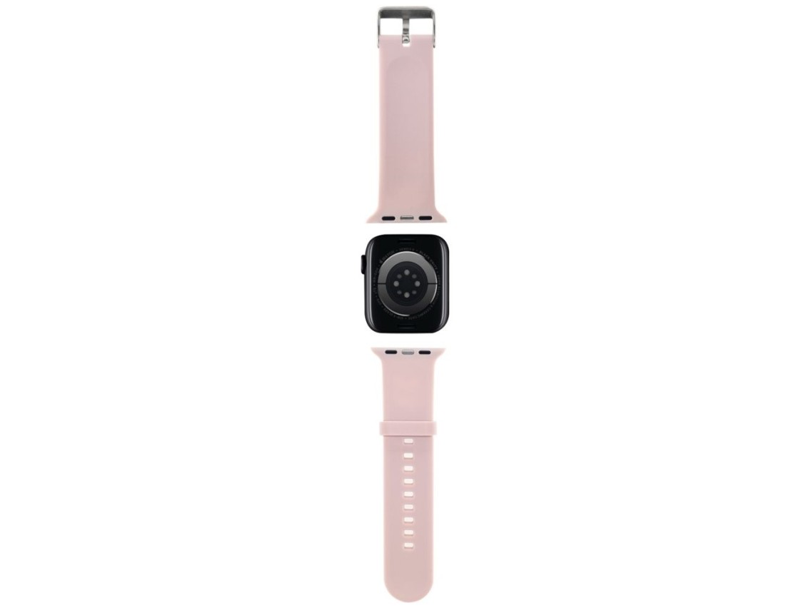 Pulseira Karl Lagerfeld 3D em borracha com as cabeças de Karl e Choupette para Apple Watch 42/44/45/
