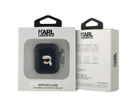 Capa Karl Lagerfeld Monogram Karl Head para AirPods 1/2 - preta Capa Karl Lagerfeld Monogram Karl Head para AirPods 1/2 - preta