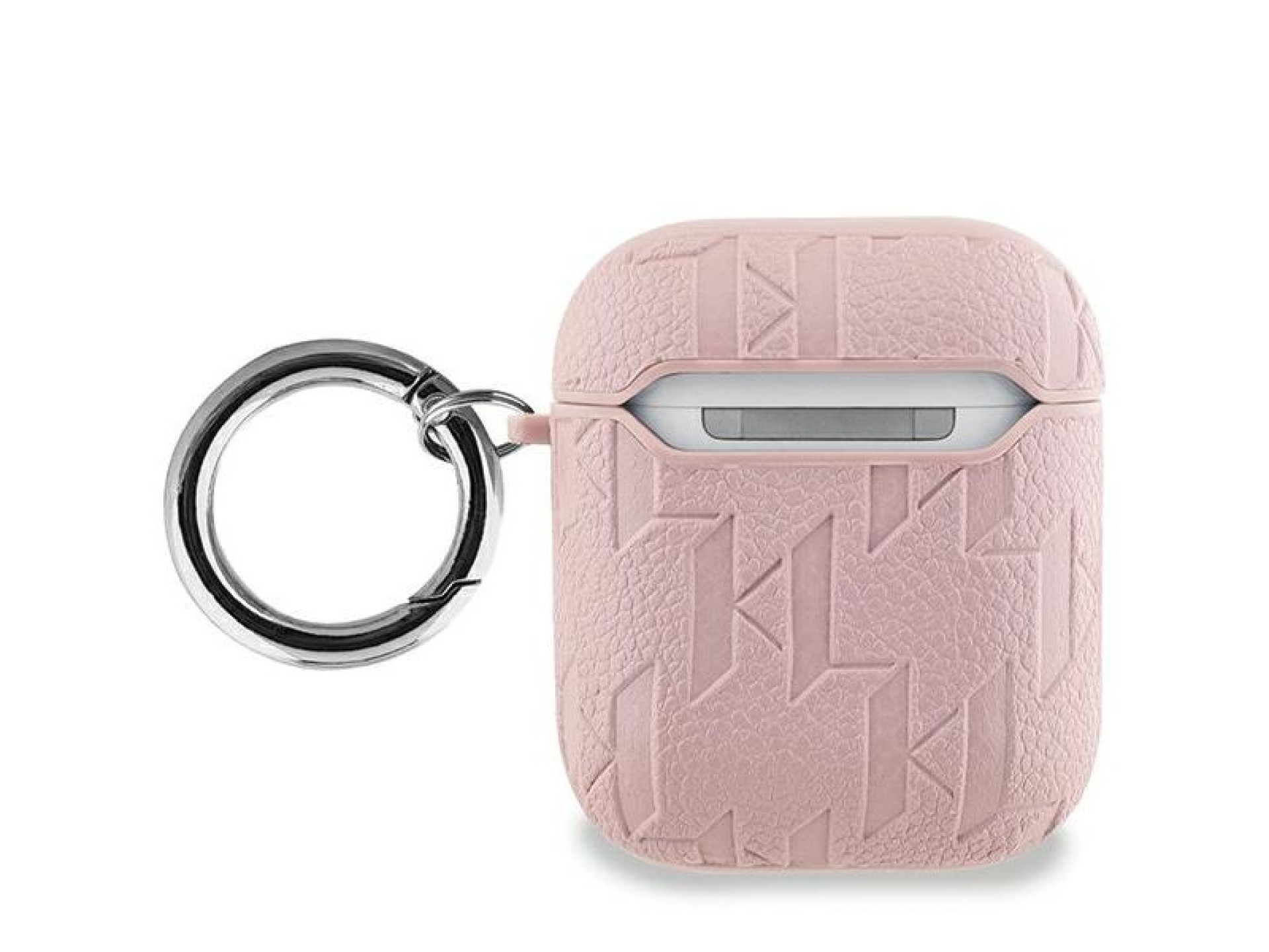 Funda Karl Lagerfeld Monogram Choupette Head para AirPods 1/2 - rosa