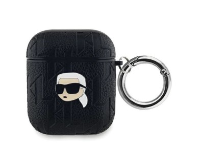 Karl Lagerfeld Monogram Karl Head case for AirPods 1 / 2 - black Karl Lagerfeld Monogram Karl Head case for AirPods 1 / 2 - black