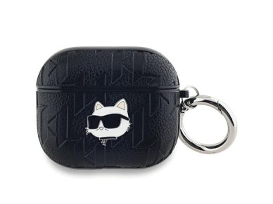 Karl Lagerfeld Monogram Choupette Head case for AirPods 3 - black Karl Lagerfeld Monogram Choupette Head case for AirPods 3 - black