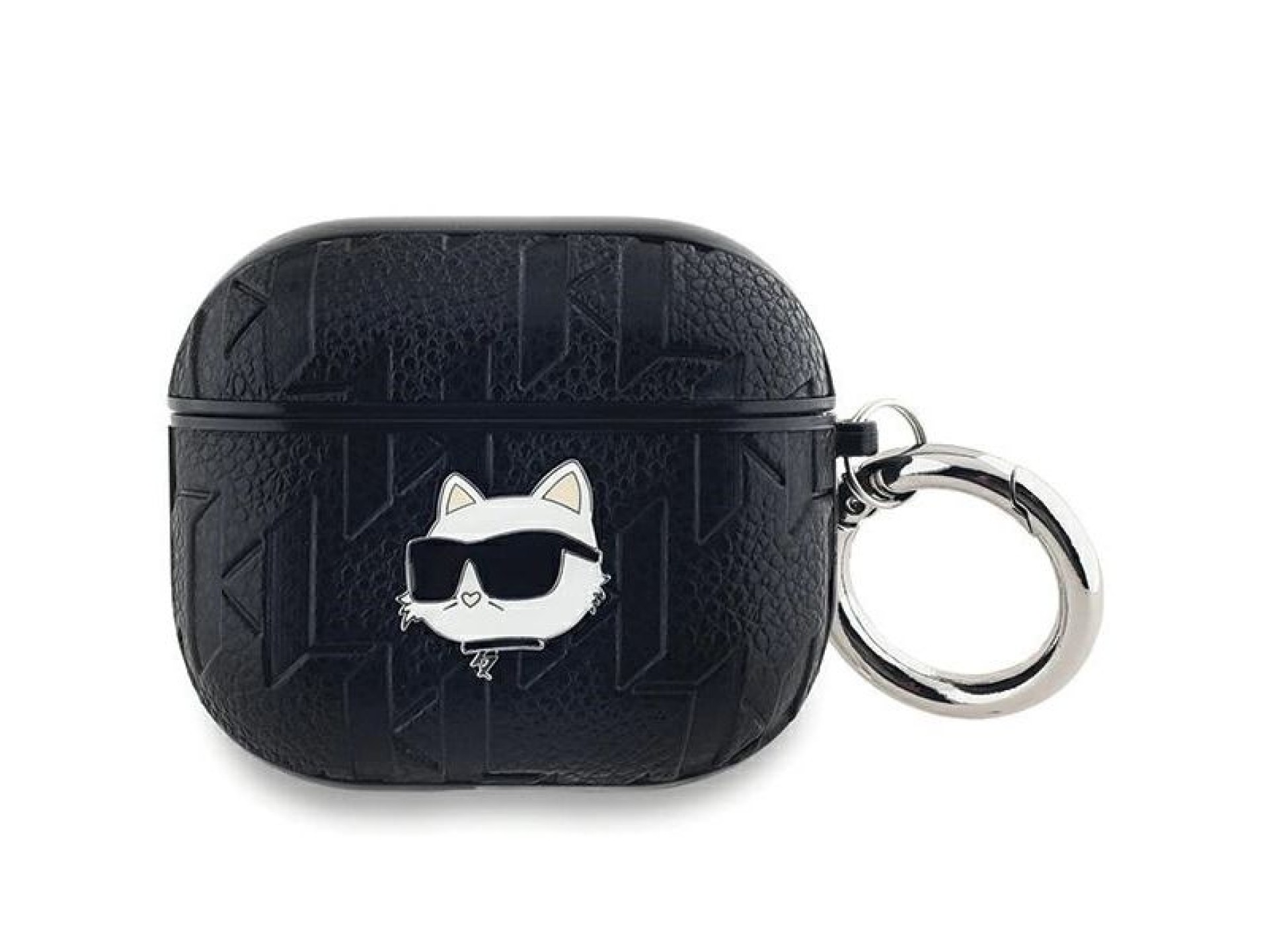 Funda Karl Lagerfeld Monogram Choupette Head para AirPods 3 - negra