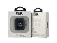 Karl Lagerfeld Monogram Choupette Head case for AirPods 1 / 2 - black Karl Lagerfeld Monogram Choupette Head case for AirPods 1 / 2 - black