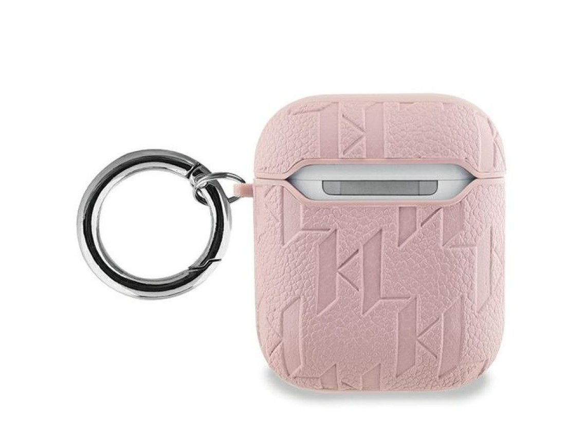 Funda Karl Lagerfeld Monogram Karl Head para AirPods 1/2 - rosa