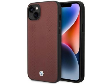 Case BMW BMHCP14S22RFGR iPhone 14 6.1" Burgundy/burgundy Leather Diamond Pattern Case BMW BMHCP14S22RFGR iPhone 14 6.1" Burgundy/burgundy Leather Diamond Pattern