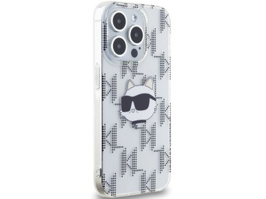 Karl Lagerfeld IML Choupette Head & Monogram case for iPhone 15 Pro Max - transparent Karl Lagerfeld IML Choupette Head & Monogram case for iPhone 15 Pro Max - transparent