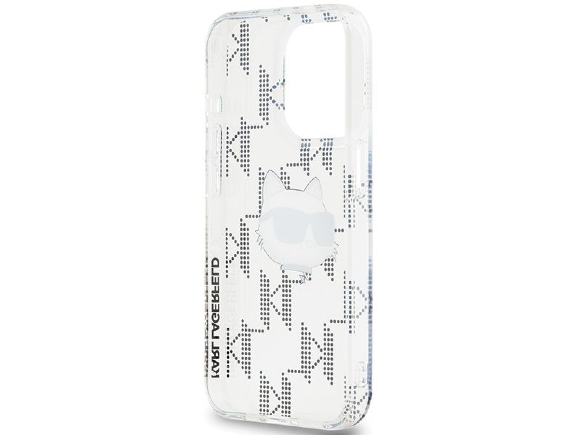 Capa Karl Lagerfeld IML Choupette Head & Monogram para iPhone 15 Pro Max - transparente
