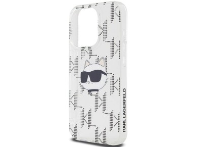 Karl Lagerfeld IML Choupette Head & Monogram case for iPhone 15 Pro Max - transparent Karl Lagerfeld IML Choupette Head & Monogram case for iPhone 15 Pro Max - transparent