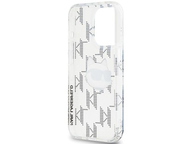 Karl Lagerfeld IML Choupette Head & Monogram case for iPhone 15 Pro Max - transparent Karl Lagerfeld IML Choupette Head & Monogram case for iPhone 15 Pro Max - transparent