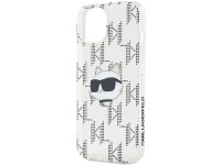 Capa transparente Karl Lagerfeld IML Choupette Head & Monogram para iPhone 15/14/13 Capa transparente Karl Lagerfeld IML Choupette Head & Monogram para iPhone 15/14/13