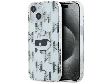 Karl Lagerfeld IML Choupette Head & Monogram case for iPhone 15 / 14 / 13 - transparent Karl Lagerfeld IML Choupette Head & Monogram case for iPhone 15 / 14 / 13 - transparent
