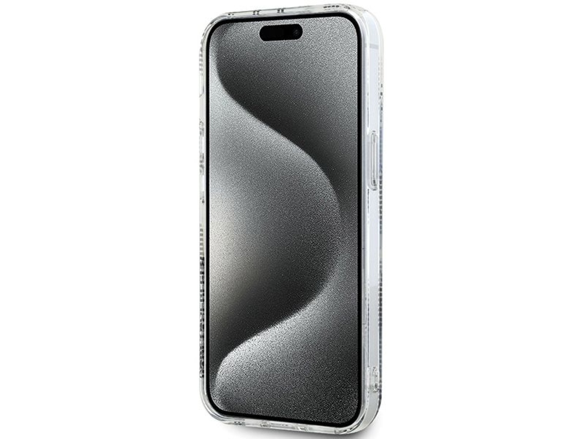 Capa transparente Karl Lagerfeld IML Choupette Head & Monogram para iPhone 15/14/13