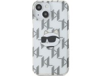Capa transparente Karl Lagerfeld IML Choupette Head & Monogram para iPhone 15/14/13 Capa transparente Karl Lagerfeld IML Choupette Head & Monogram para iPhone 15/14/13