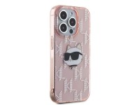 Funda Karl Lagerfeld IML Choupette Head & Monogram para iPhone 15 Pro Max - rosa Funda Karl Lagerfeld IML Choupette Head & Monogram para iPhone 15 Pro Max - rosa