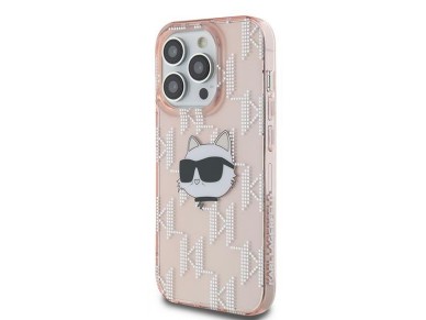Karl Lagerfeld IML Choupette Head & Monogram case for iPhone 13 Pro Max - pink Karl Lagerfeld IML Choupette Head & Monogram case for iPhone 13 Pro Max - pink