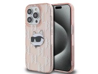 Capa Karl Lagerfeld IML Choupette Head & Monogram para iPhone 13 Pro / 13 - rosa Capa Karl Lagerfeld IML Choupette Head & Monogram para iPhone 13 Pro / 13 - rosa