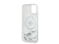 Capa MagSafe Karl Lagerfeld Liquid Glitter Choupette Head para iPhone 11 / Xr - Transparente