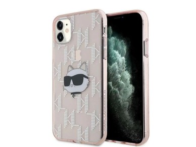Karl Lagerfeld IML Choupette Head & Monogram case for iPhone 11 / Xr - pink Karl Lagerfeld IML Choupette Head & Monogram case for iPhone 11 / Xr - pink