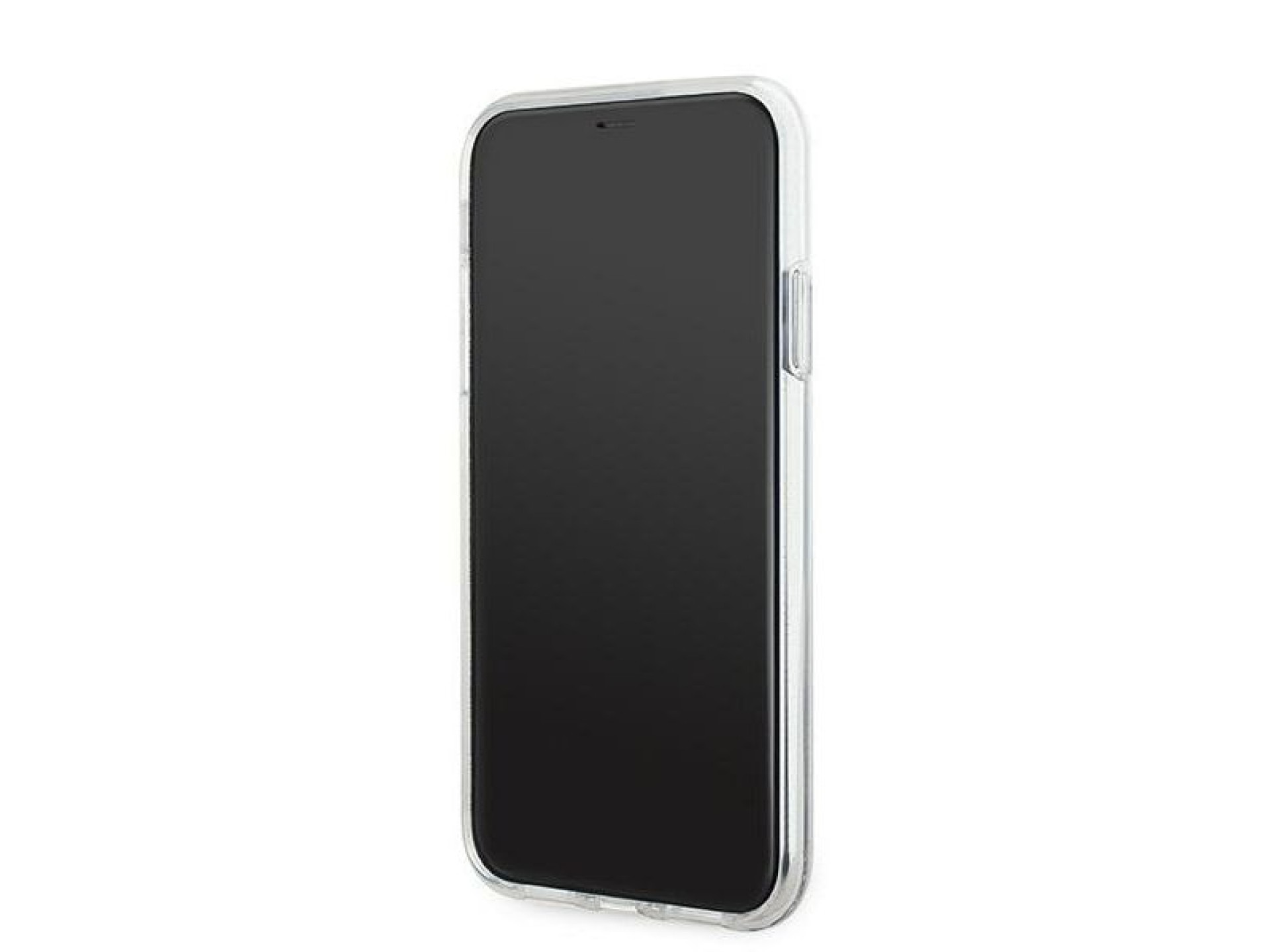 Capa MagSafe Karl Lagerfeld Liquid Glitter Choupette Head para iPhone 11 / Xr - Transparente