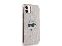 Karl Lagerfeld IML Choupette Head & Monogram case for iPhone 11 / Xr - pink Karl Lagerfeld IML Choupette Head & Monogram case for iPhone 11 / Xr - pink
