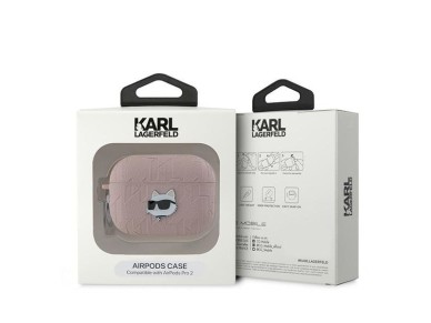 Karl Lagerfeld Monogram Choupette Head case for AirPods Pro 2 - pink Karl Lagerfeld Monogram Choupette Head case for AirPods Pro 2 - pink