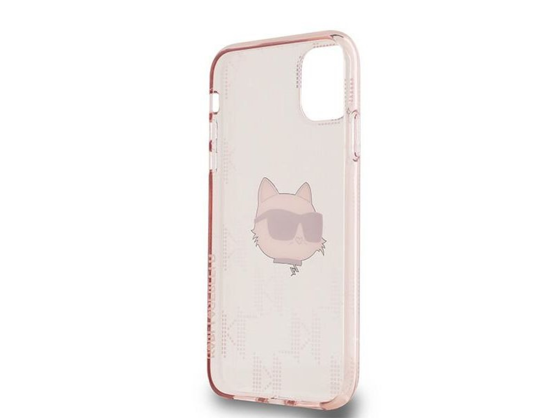 Karl Lagerfeld IML Choupette Head & Monogram case for iPhone 11 / Xr - pink