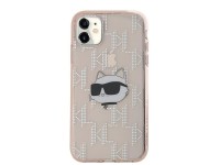 Karl Lagerfeld IML Choupette Head & Monogram case for iPhone 11 / Xr - pink Karl Lagerfeld IML Choupette Head & Monogram case for iPhone 11 / Xr - pink