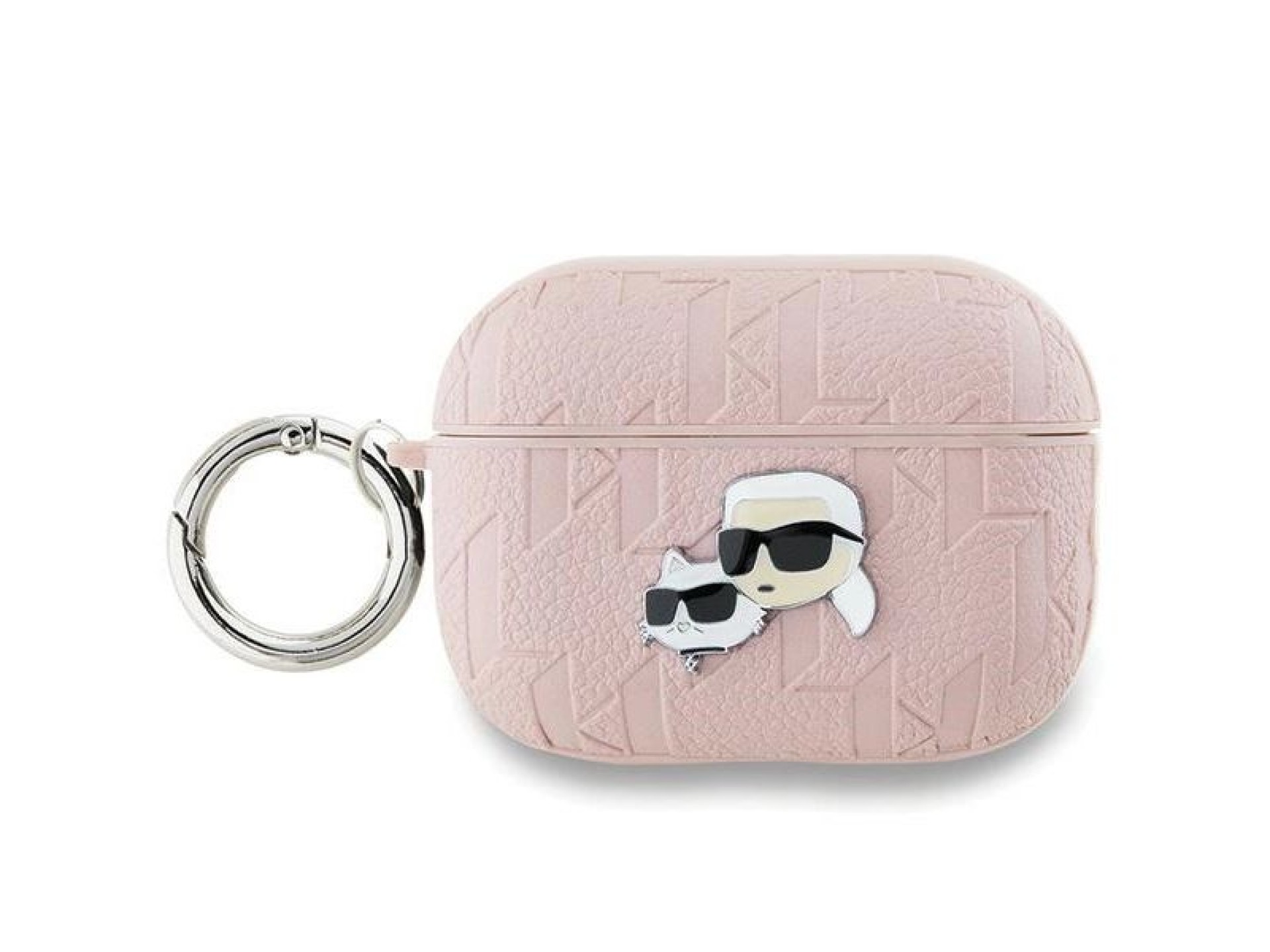 Karl Lagerfeld Monogram Karl & Choupette Head case for AirPods Pro 2 - pink