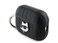 Capa Karl Lagerfeld Monogram Choupette Head para AirPods Pro 2 - preta