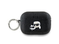 Karl Lagerfeld Monogram Karl & Choupette Head Case for AirPods Pro 2 - Black Karl Lagerfeld Monogram Karl & Choupette Head Case for AirPods Pro 2 - Black